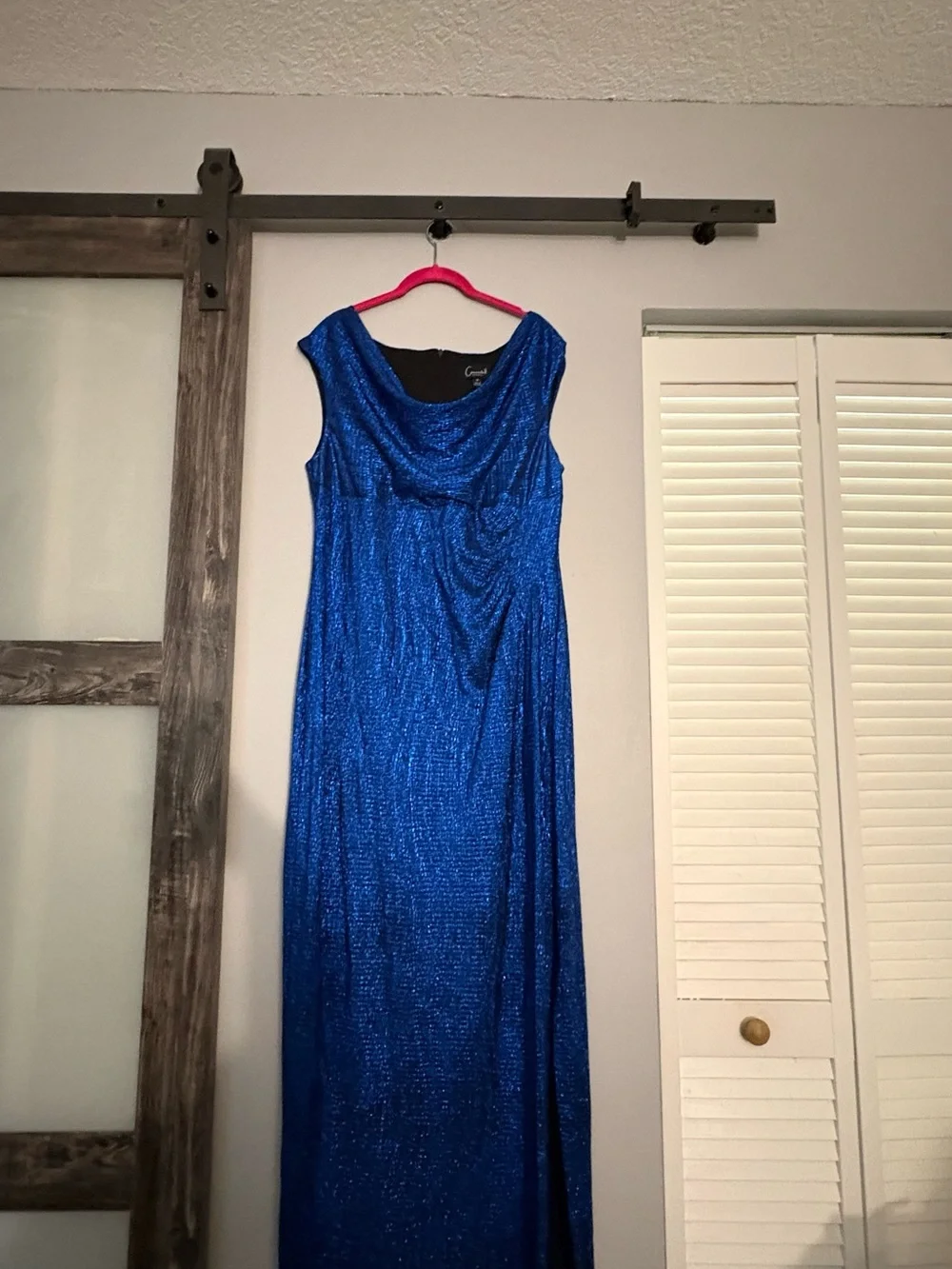 connected apparel shimmery royal